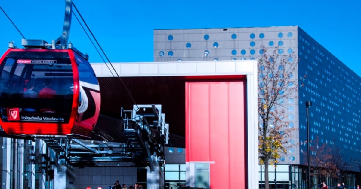 Cable Car - Campus of Wroclaw University of Science and Technology