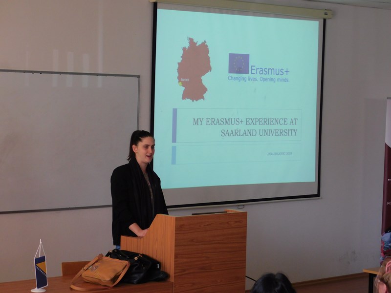 Jana Kojovic prezentira iskustvo mobilosti na Uni Saralandu