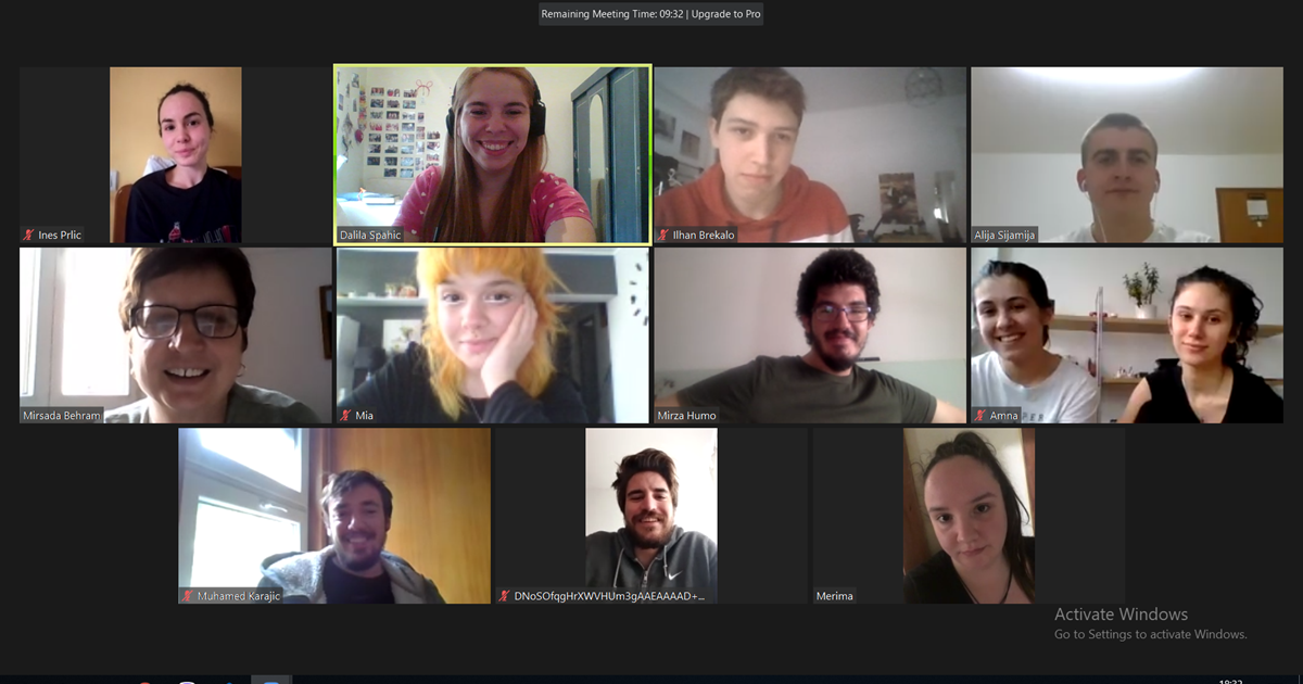 Sedmi ZOOM sastanak sa studentima na razmjeni