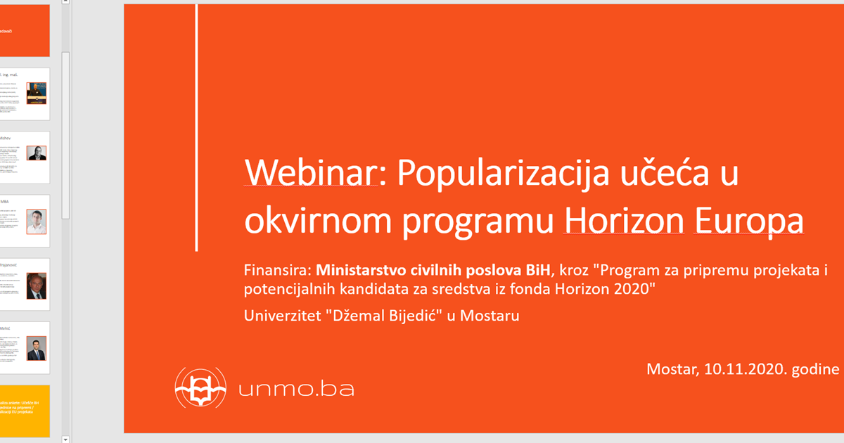 Popularizacija učeća u okvirnom programu Horizon Europa